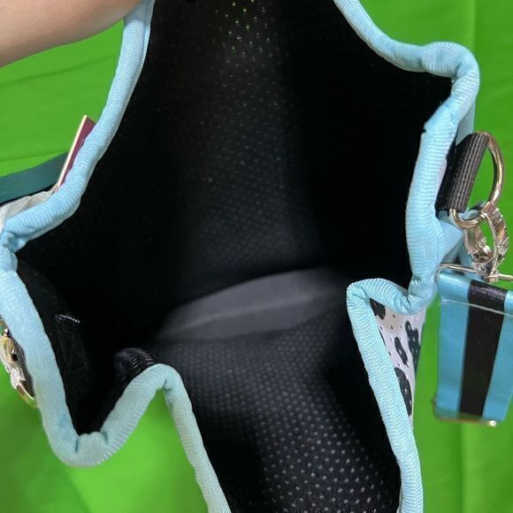 Simply Southern Neoprene Cow Large‎ and Mini Crossbody Purse Set Black White NWT - Picture 6 of 11